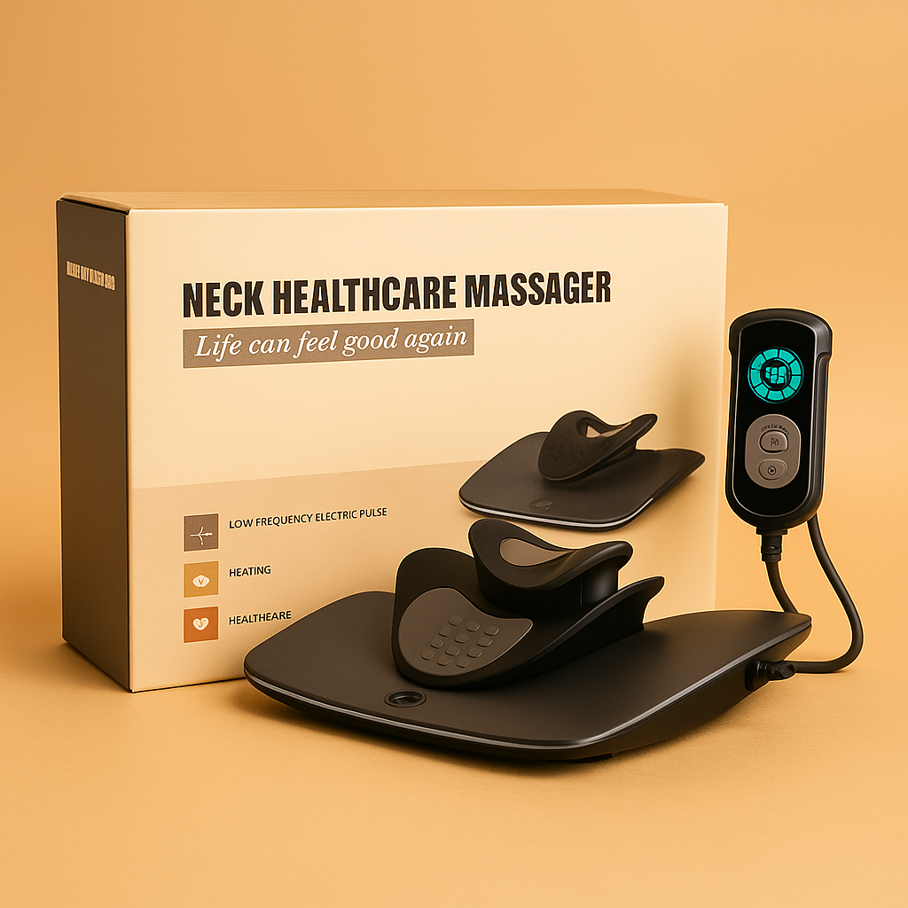 Smart Electric Cervical Neck Massager – Heat & Pulse Therapy for Pain Relief