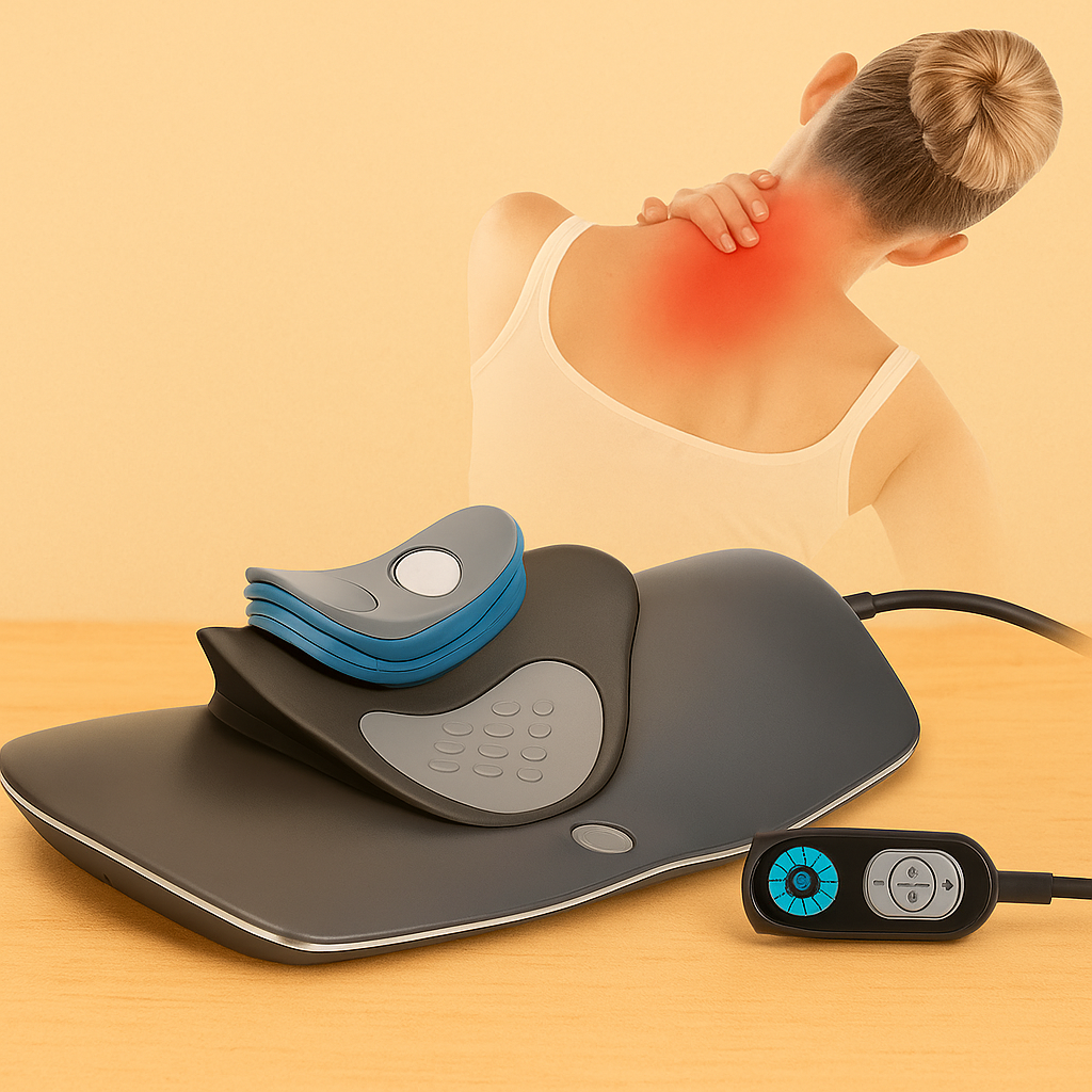 Smart Electric Cervical Neck Massager – Heat & Pulse Therapy for Pain Relief